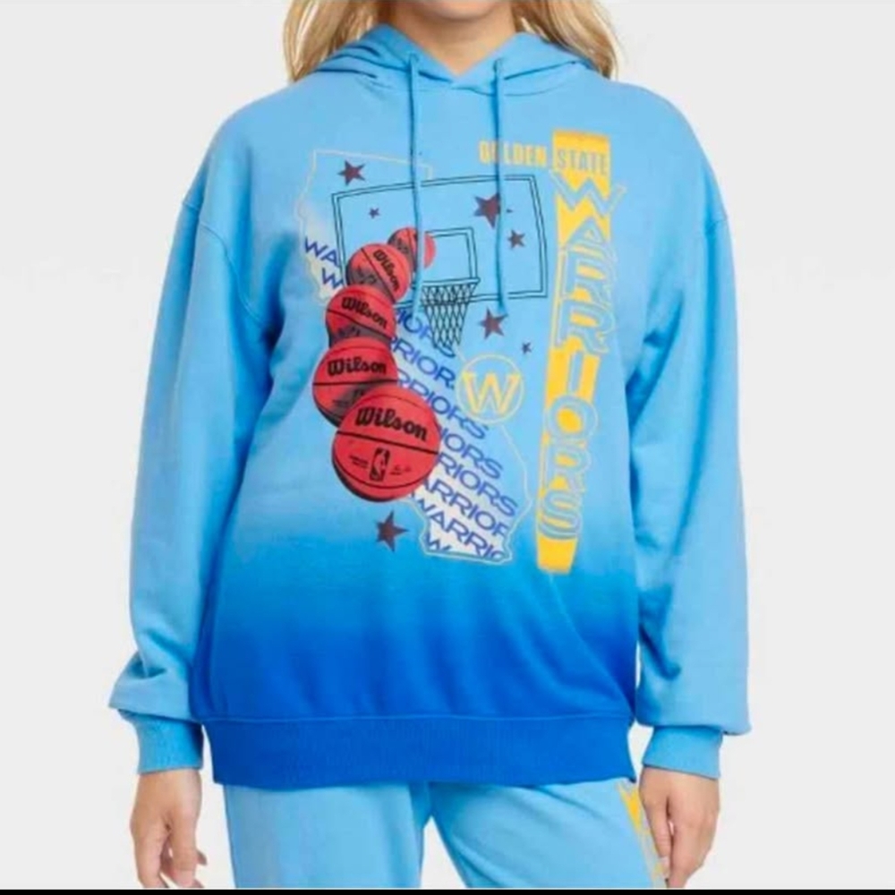 Brand New NBA Golden State Warriors Blue Hoodie